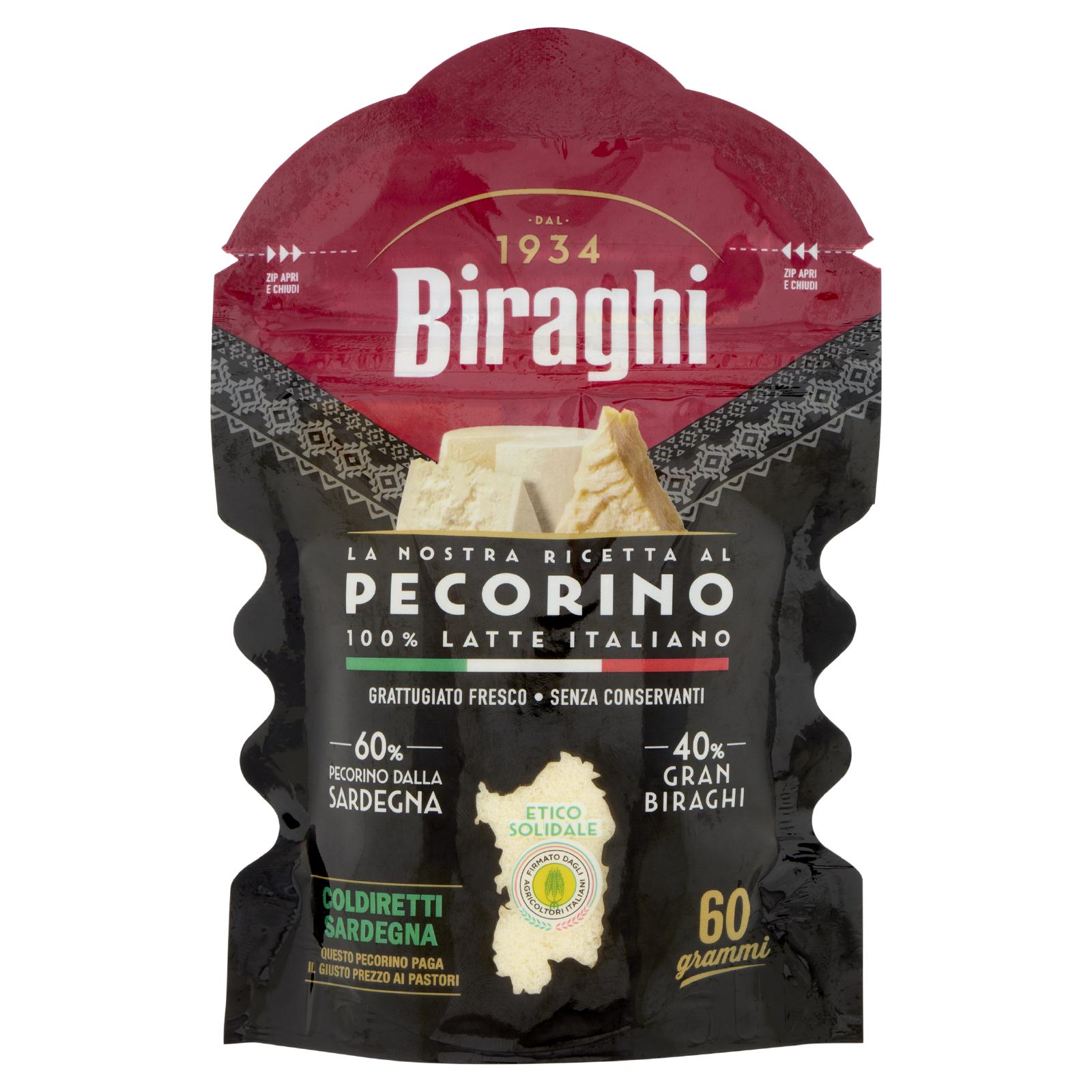 Biraghi La Nostra Ricetta al Pecorino Grattugiato Fresco 60g