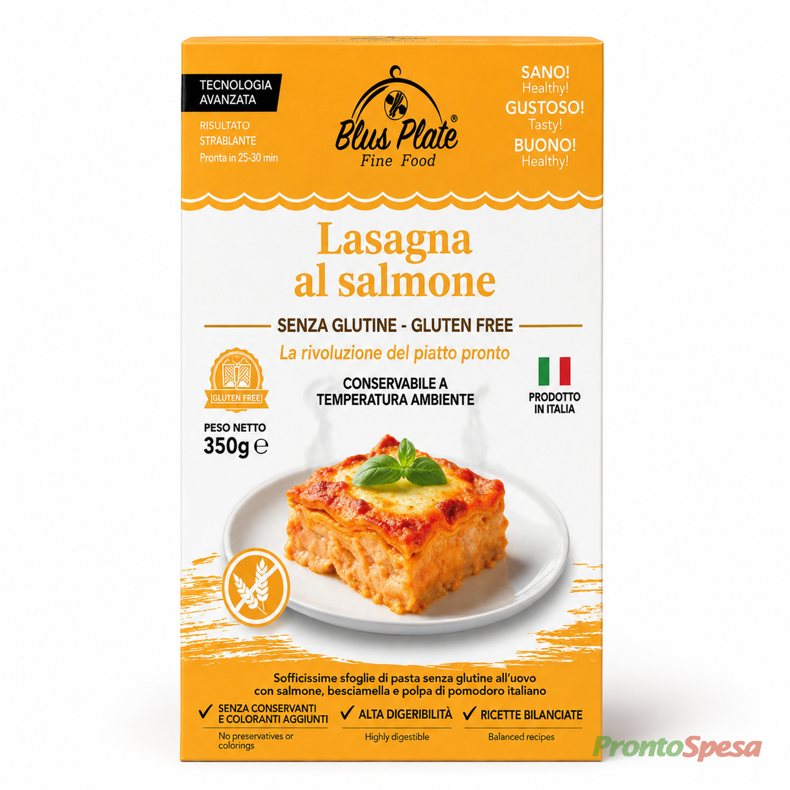 Bliss Plate Lasagna al Salmone Piatto Pronto Senza Glutine 350g