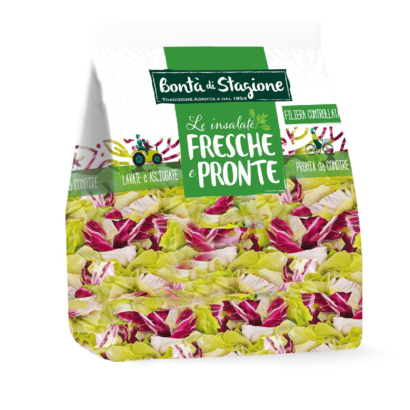 Bontà di Stagione Iceberg e Radicchio Insalata Fresca Pronta 220g