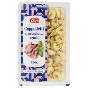 Crai Tortellini al Prosciutto Crudo Pasta Fresca Ripiena 250g