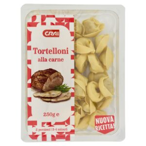Crai Tortelloni alla Carne Pasta Fresca Ripiena 250g