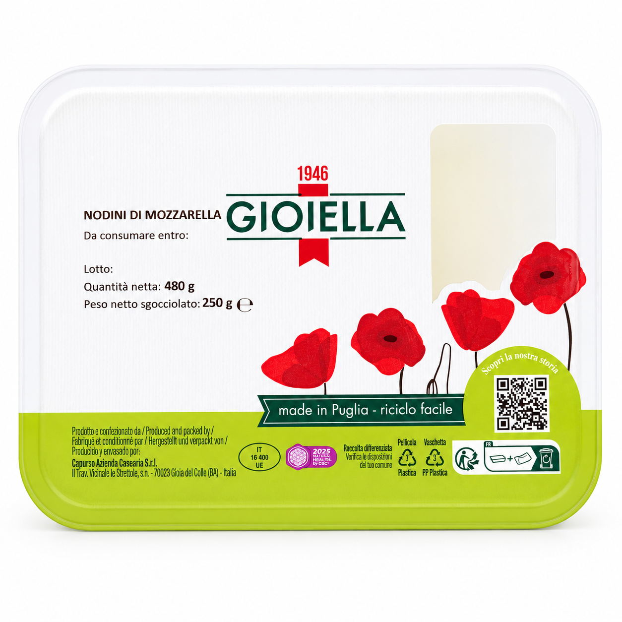 Gioiella Nodini di Mozzarella Fior di Latte 250g