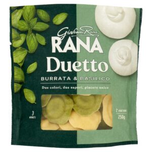 Giovanni Rana Duetto Burrata & Basilico Pasta Fresca Ripiena 250g