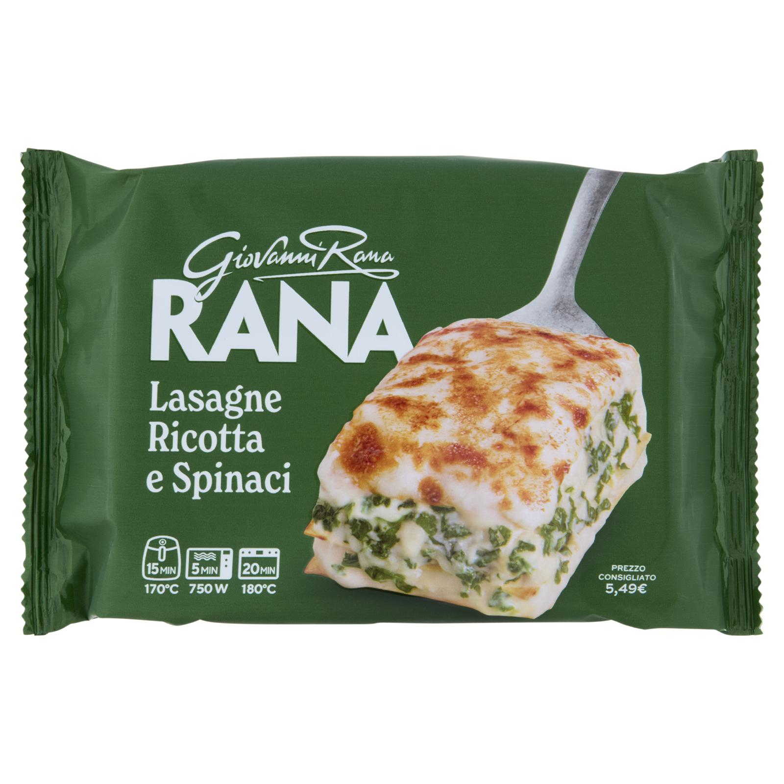 Giovanni Rana Lasagne Fresche Ricotta e Spinaci Piatto Pronto 350g