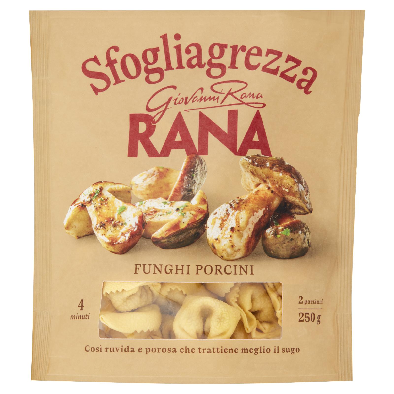 Giovanni Rana Sfogliagrezza Funghi Porcini Pasta Fresca Ripiena 250g