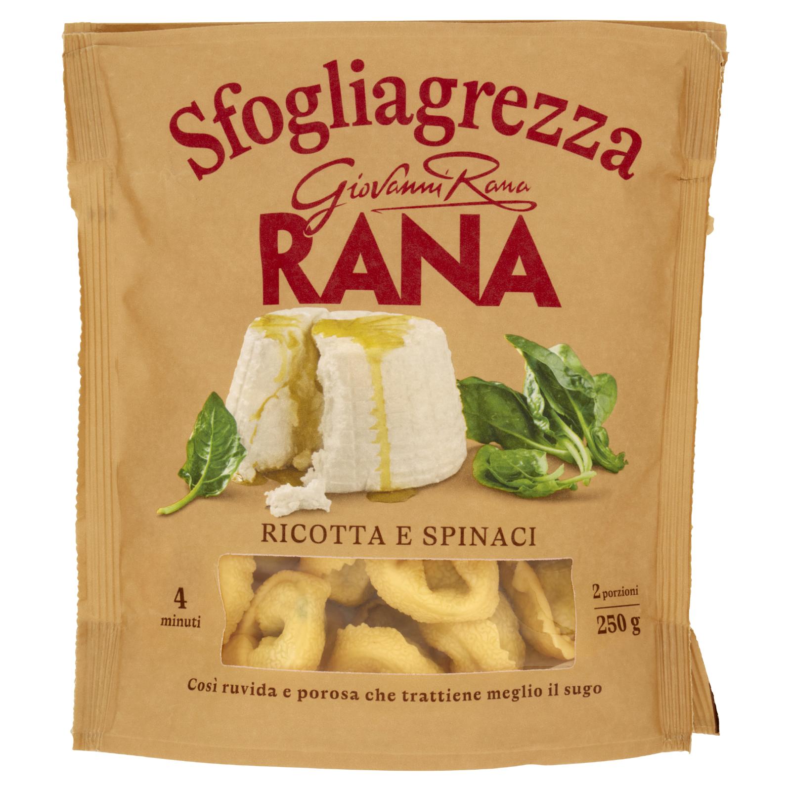 Giovanni Rana Sfogliagrezza Tortelloni Ricotta e Spinaci 250g