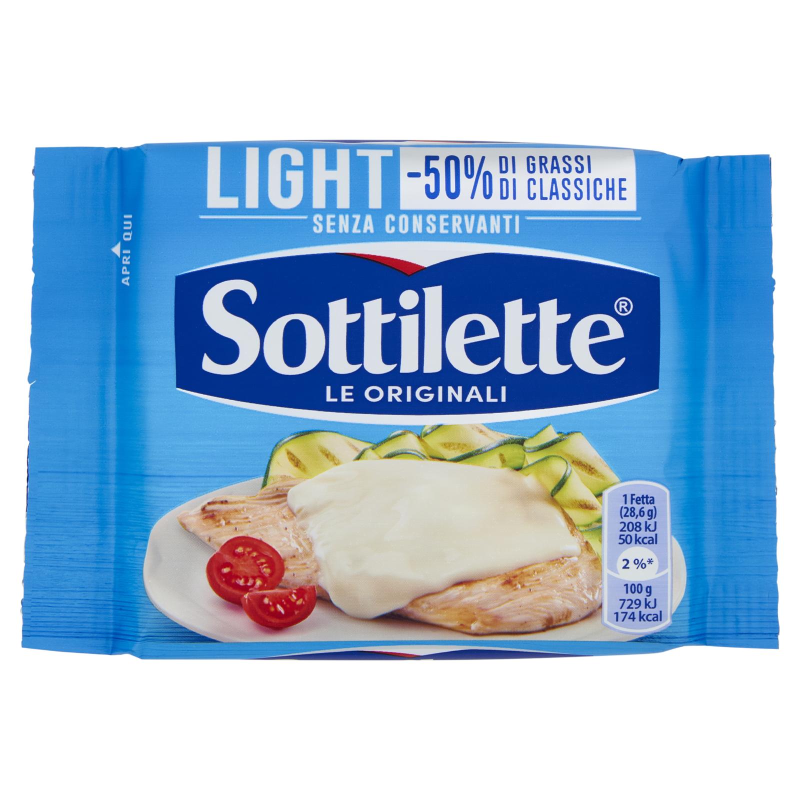 Kraft Sottilette Light Formaggio Fuso a Fette 200g