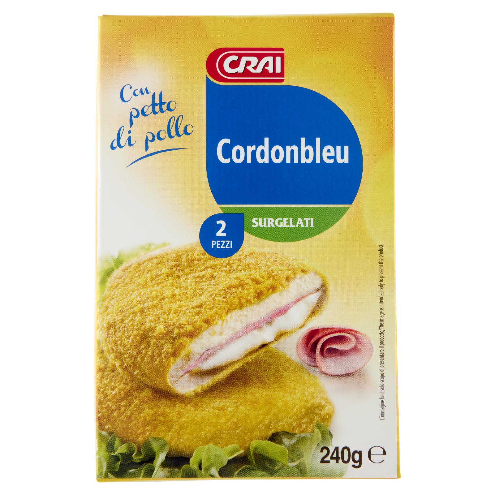 Crai Cordon Bleu di Pollo Surgelati 2 Pezzi 240g