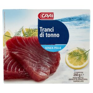 Crai Tranci di Tonno Surgelati 2 Porzioni 250g