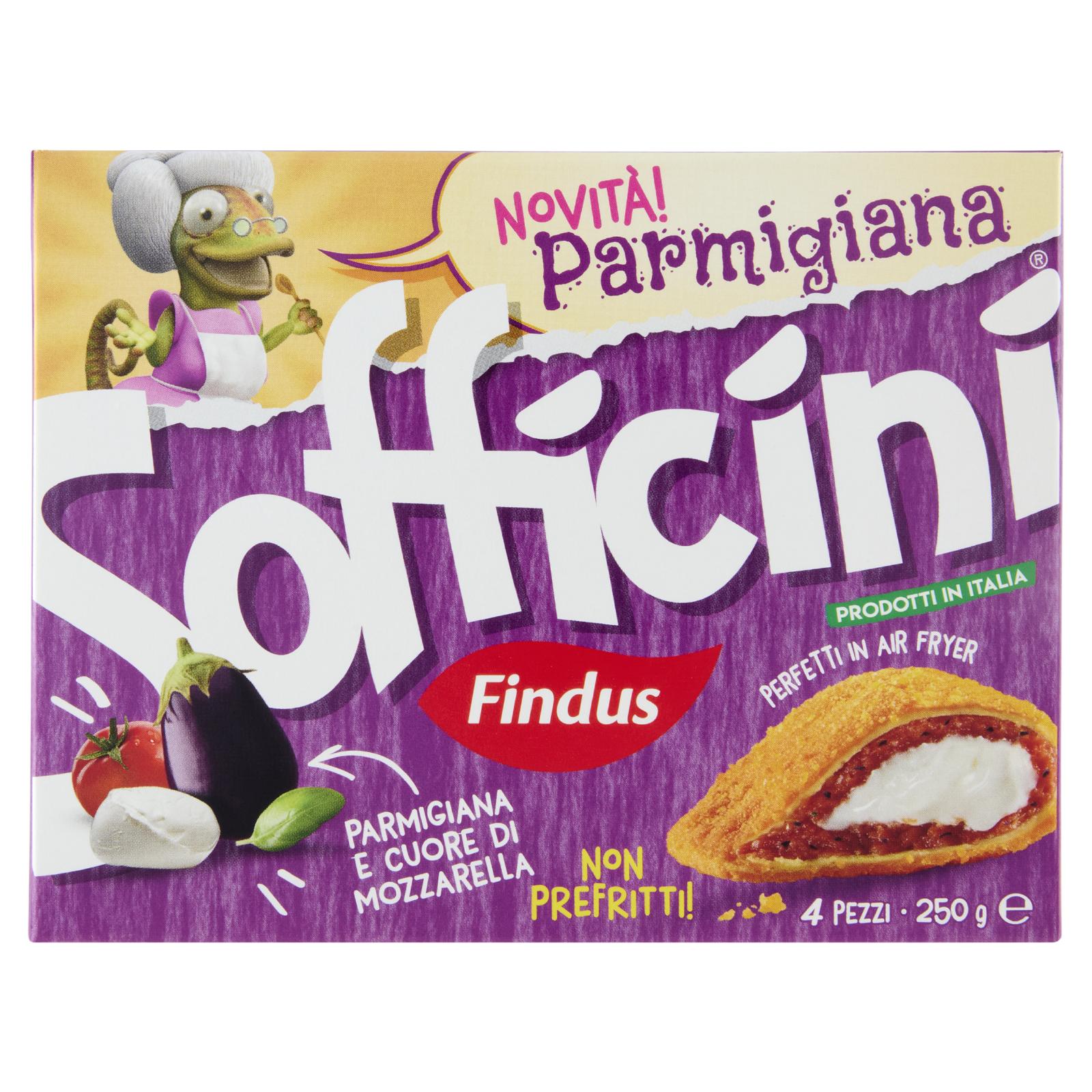 Findus Sofficini alla Parmigiana con Mozzarella Surgelati 4 Pezzi 250g